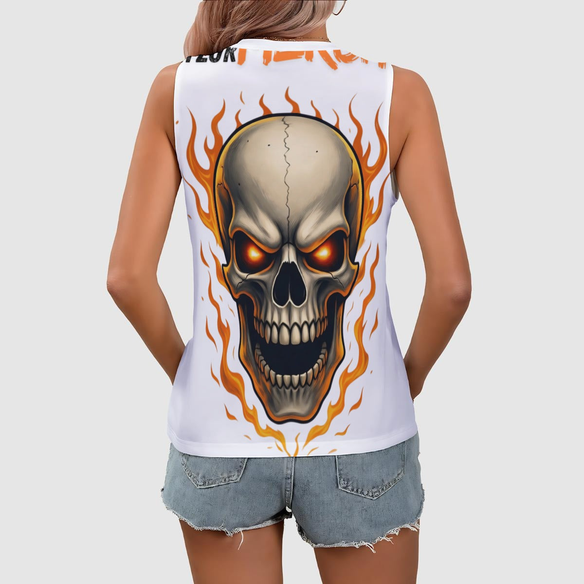 All-Over Print Women's Sleeveless V-Neck Tank Top