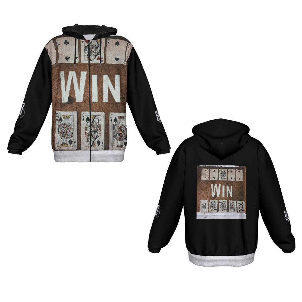 Blacc CZA Win Men's Heavy Fleece Zip Up Hoodie