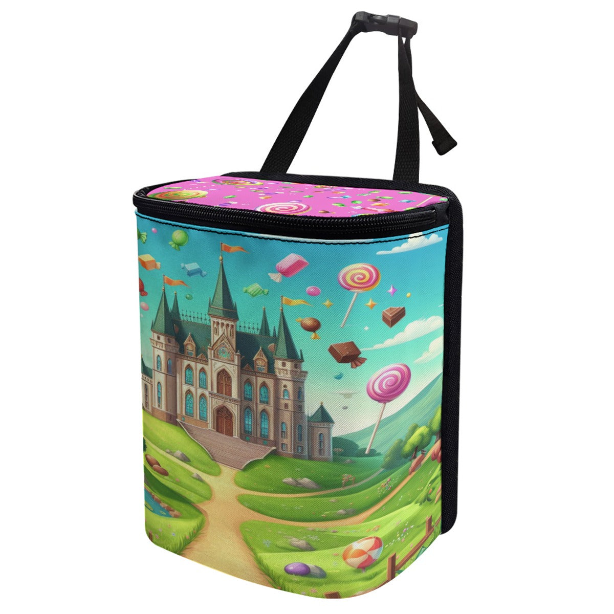 Candy Coated Fantasy Kid's Car Hanging Trash Bin