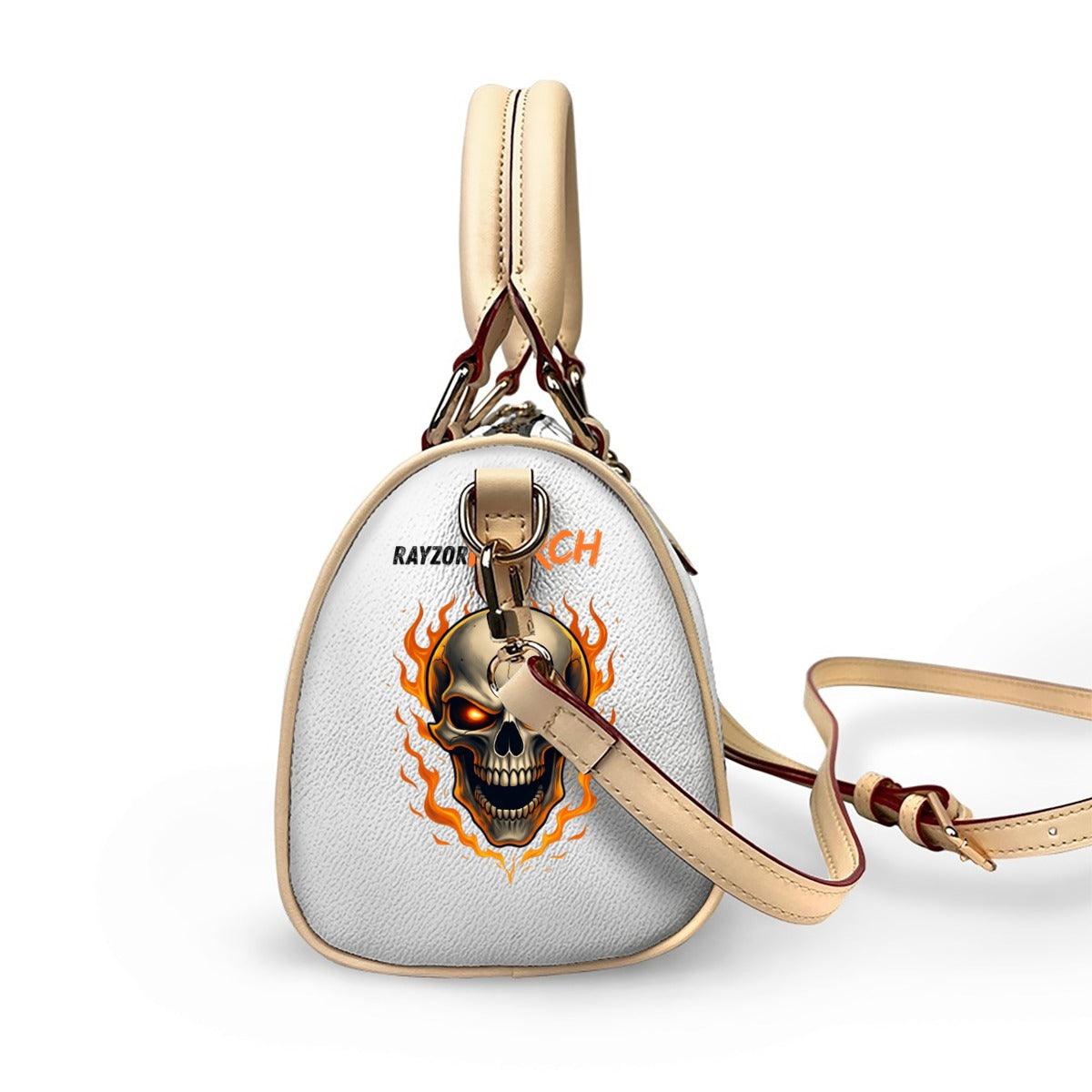 Classic Barrel-Shaped PU Leather Handbag