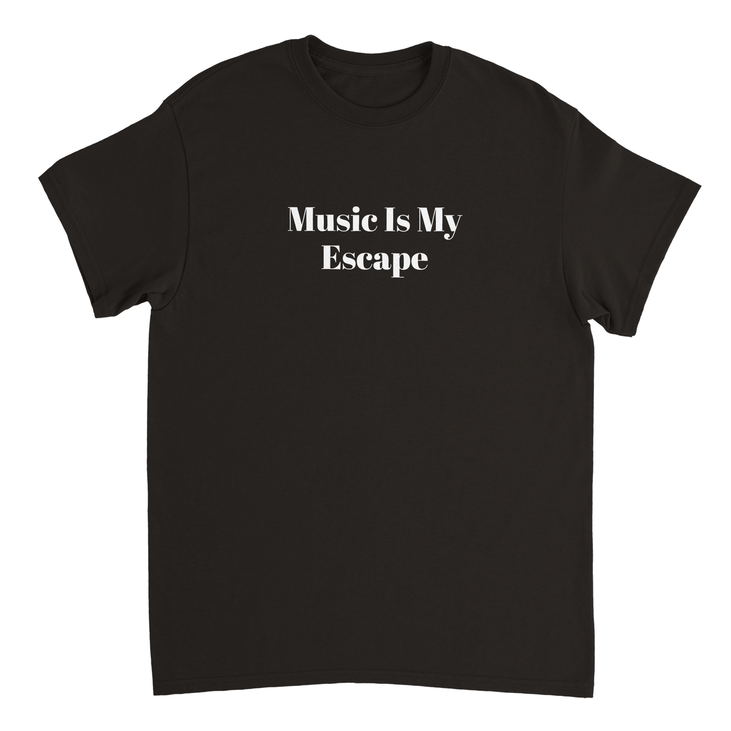 MUSIC IS MY ESCAPE Heavyweight Unisex Crewneck T-shirt Rayzor Music