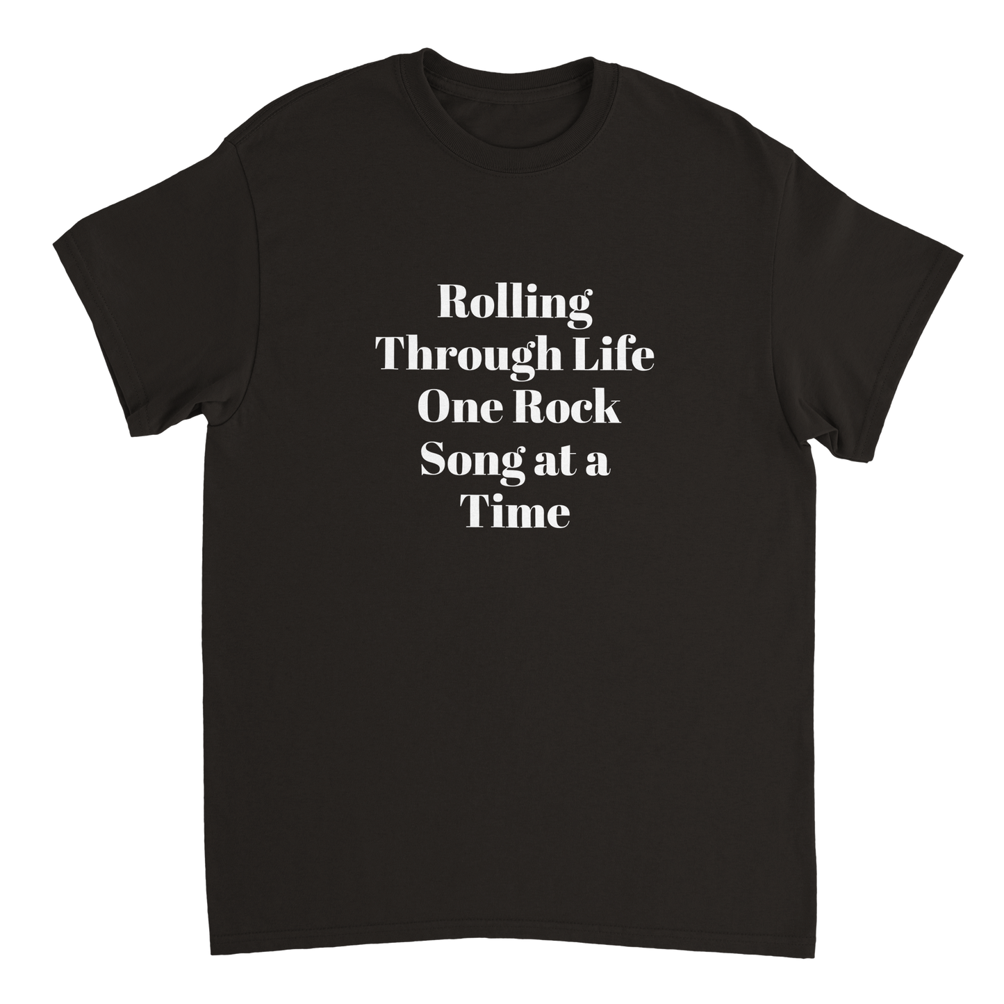 ROLLING THROUGH LIFE ONE SONG AT A TIME Heavyweight Unisex Crewneck T-shirt Rayzor Music