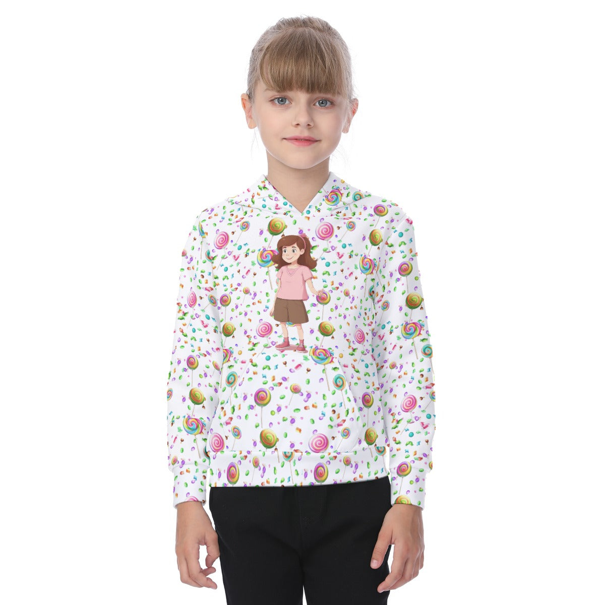 Candy Coated Fantasy Kid's Heavy Fleece Hoodie