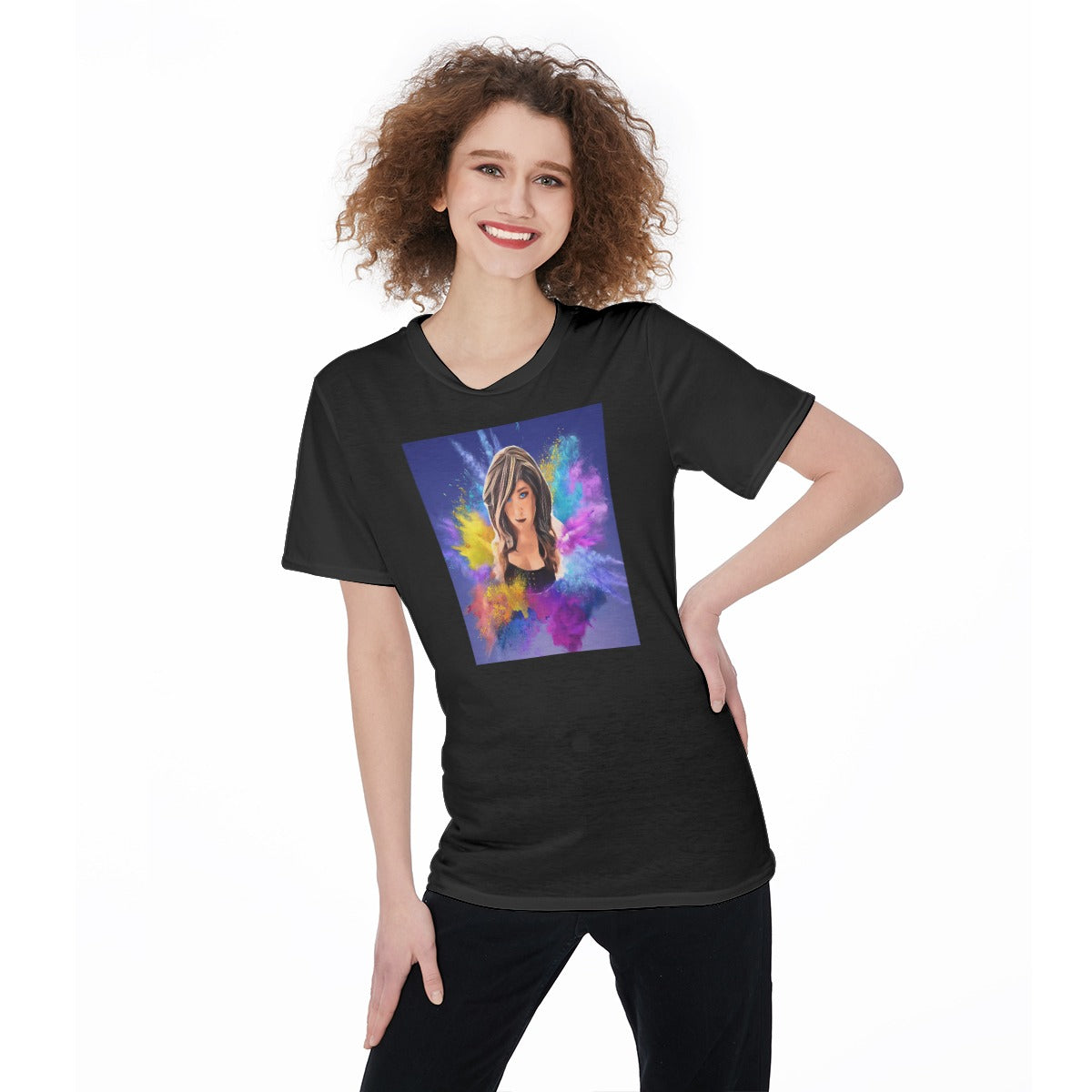 Chrissy Lovely Women's O-Neck T-Shirt|180 GSM Jersey