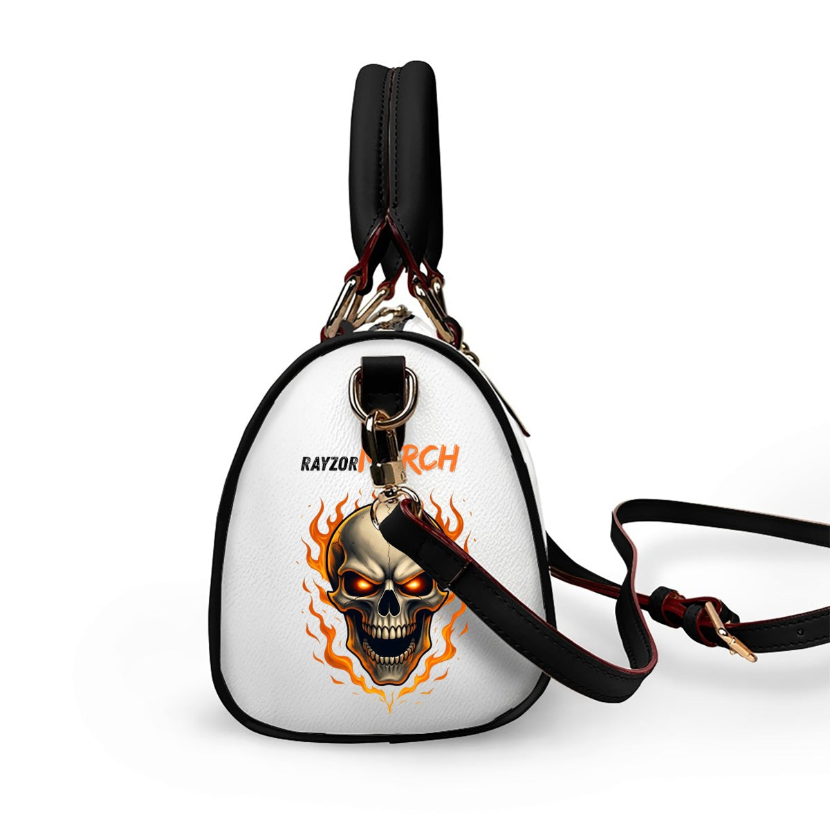 Classic Barrel-Shaped PU Leather Handbag