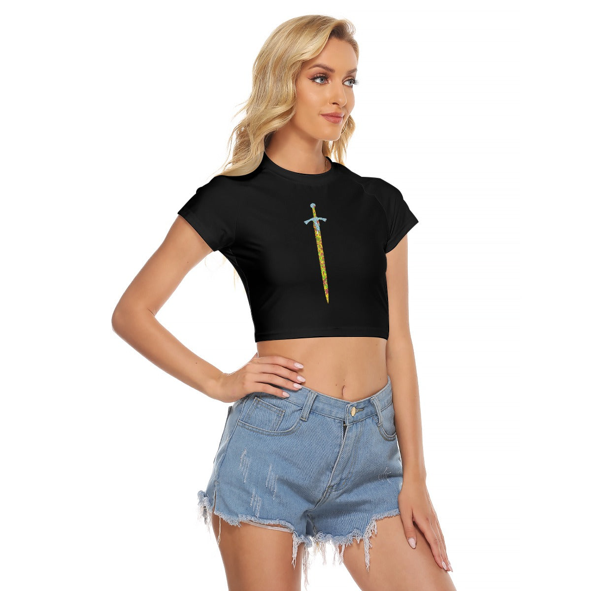 Eveline Kay Sword Crop Top