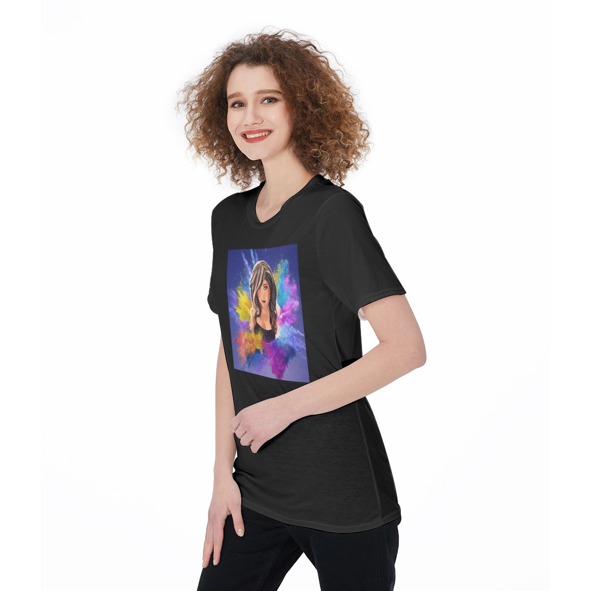 Chrissy Lovely Women's O-Neck T-Shirt|180 GSM Jersey