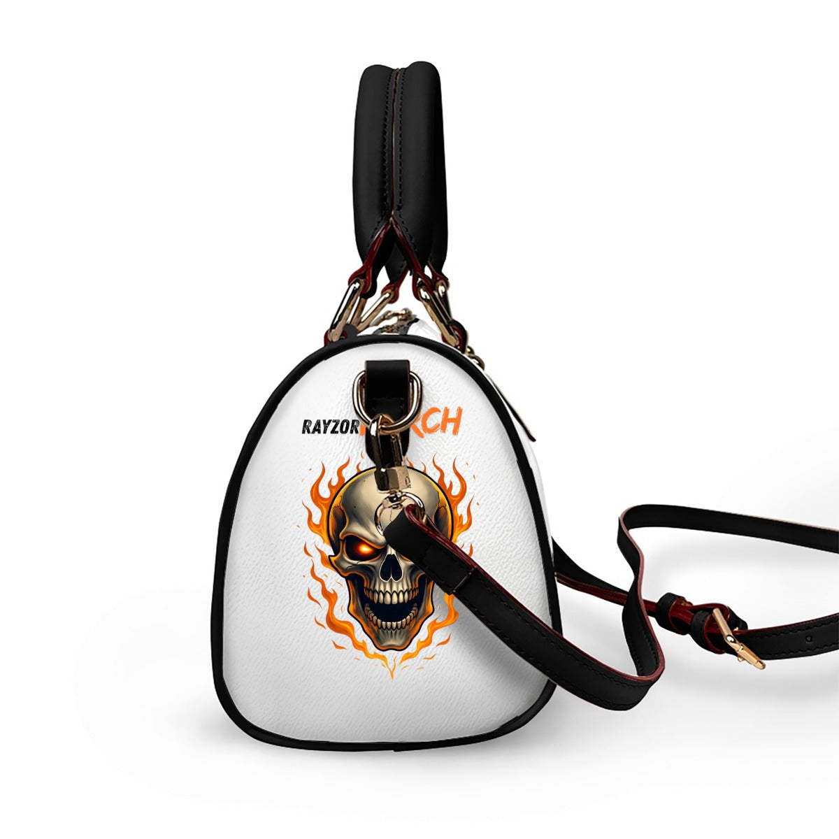 Classic Barrel-Shaped PU Leather Handbag