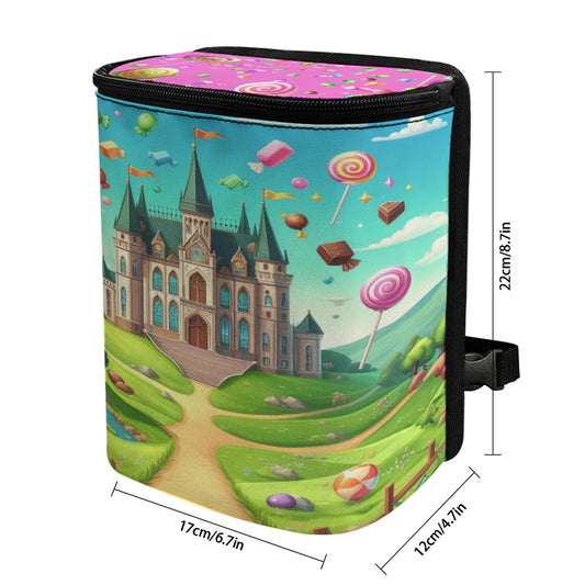 Candy Coated Fantasy Kid's Car Hanging Trash Bin