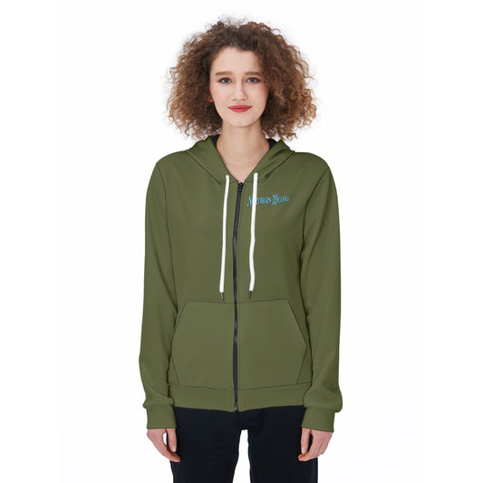 Northern Willow  Women's Zip Up Hoodie Refer to size chart for proper fit