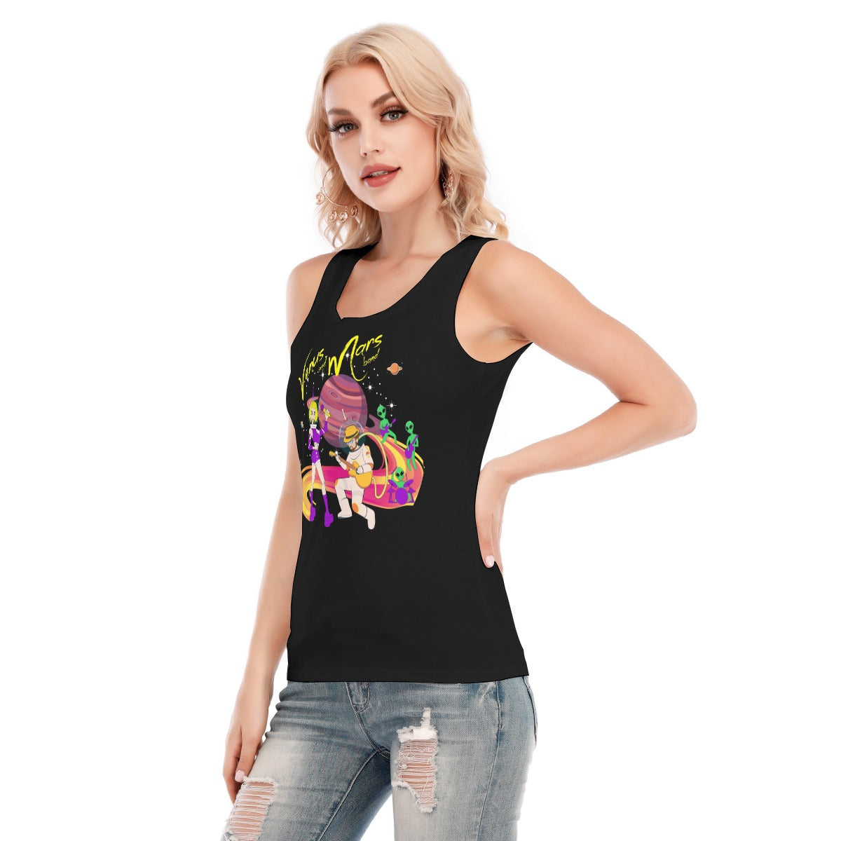 Venus and Mars Women's Skinny Sport Tank Top When ordering Buy 2 Sizes up look at sizing Guide