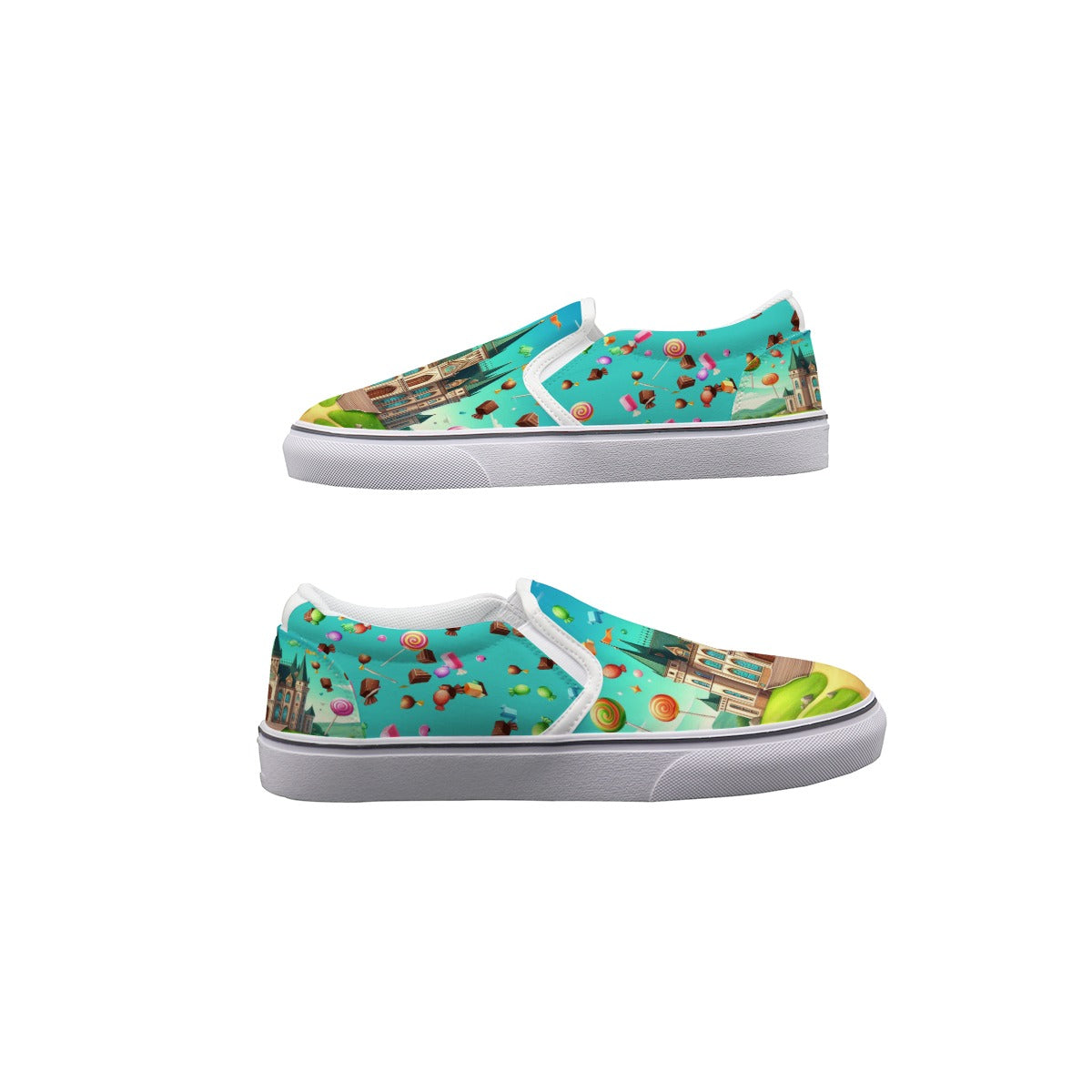 Candy Coated Fantasy Kid's Slip On Sneakers