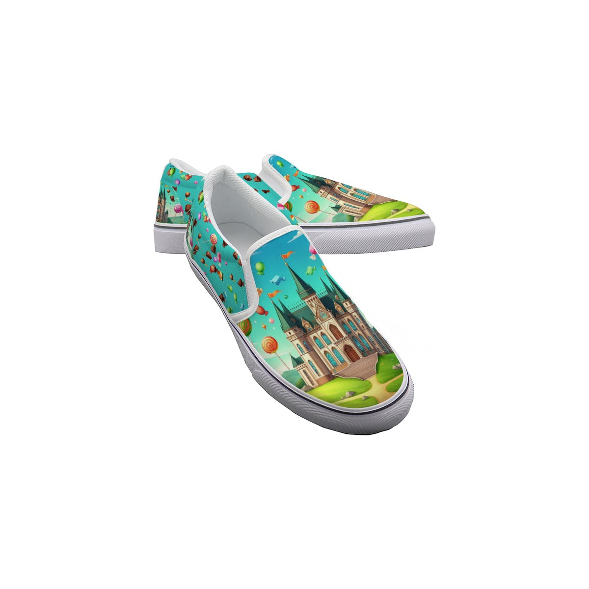 Candy Coated Fantasy Kid's Slip On Sneakers