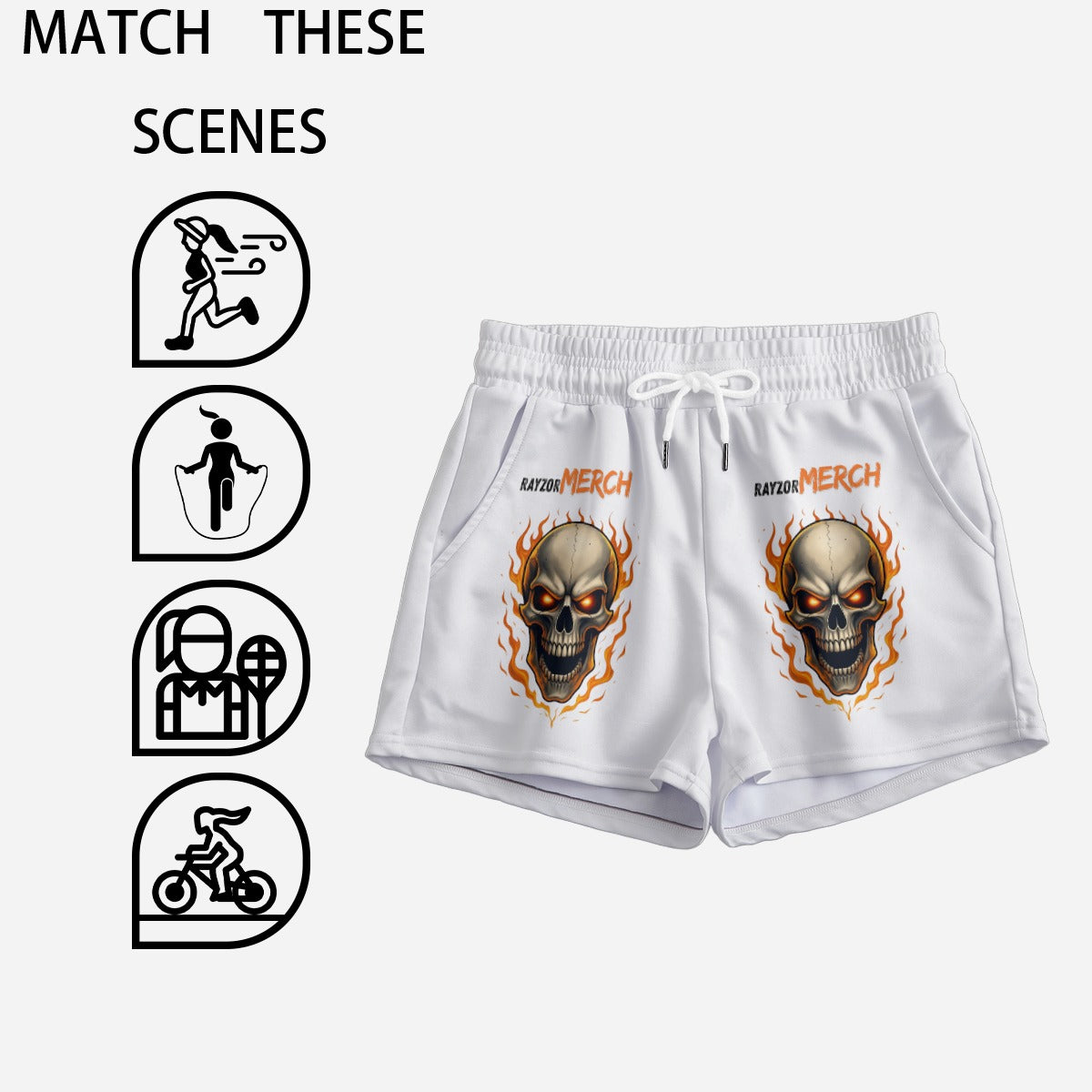 All-Over Print Women's Casual Shorts