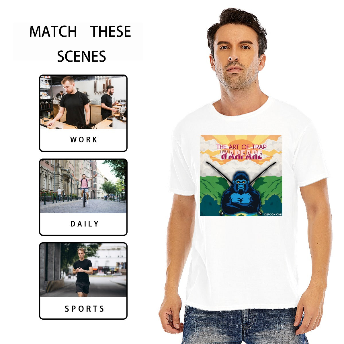 Suspect Hero XII - The Art Of Trap Warfare - Unisex - O-neck Short Sleeve T-shirt | 180GSM Cotton