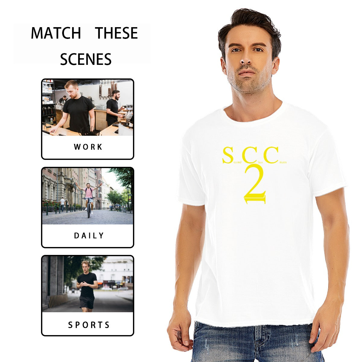 Suspect Hero XII - Second Class Citizen - Unisex - O-neck Short Sleeve T-shirt | 180GSM Cotton