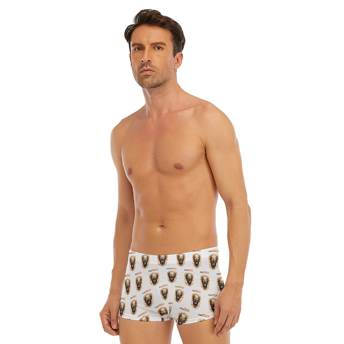 All-Over Print Men's Short Boxer Briefs