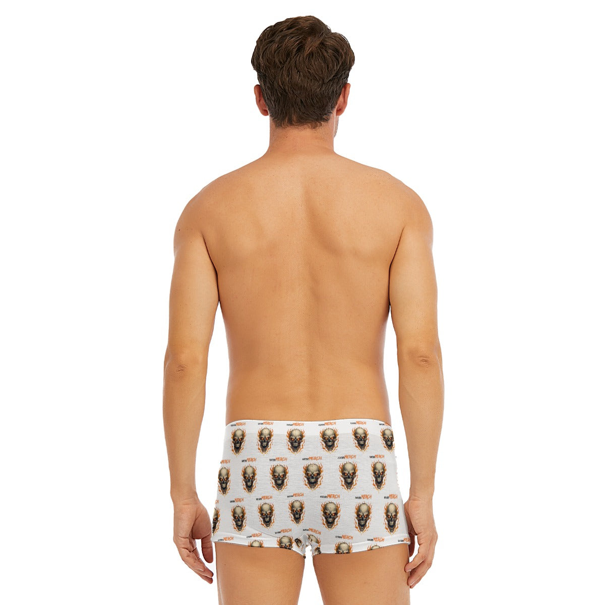 All-Over Print Men's Short Boxer Briefs