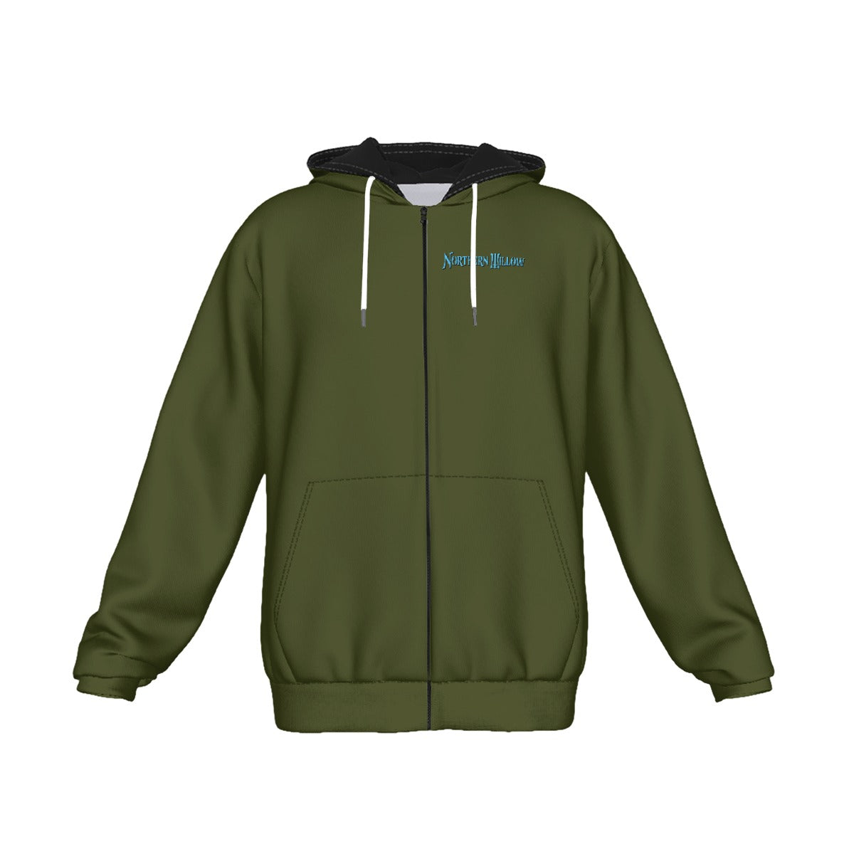 Northern Willow  Men's Heavy Fleece Zip Up Hoodie Look at Sizing Chart before buying for correct fit