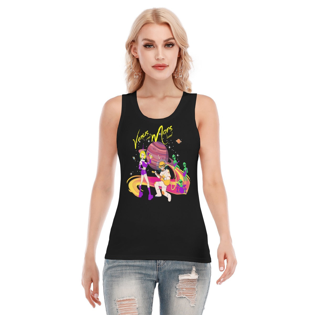 Venus and Mars Women's Skinny Sport Tank Top When ordering Buy 2 Sizes up look at sizing Guide