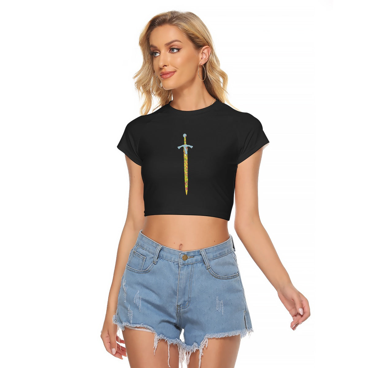 Eveline Kay Sword Crop Top