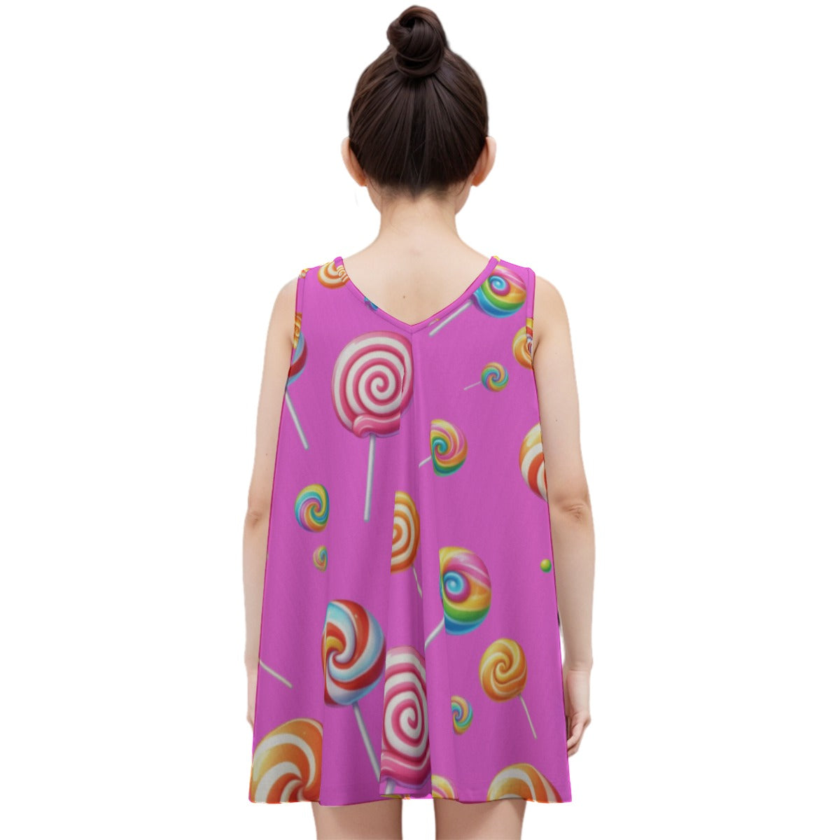 Candy Coated Fantasy Kid's Sleeveless Dress | 180GSM Cotton