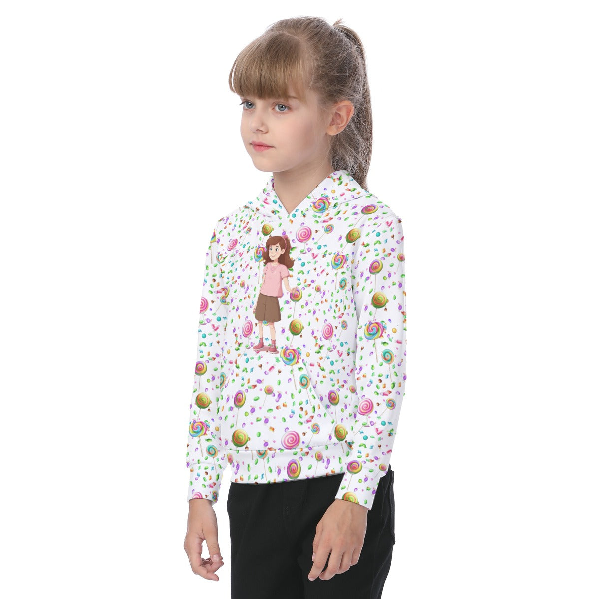 Candy Coated Fantasy Kid's Heavy Fleece Hoodie
