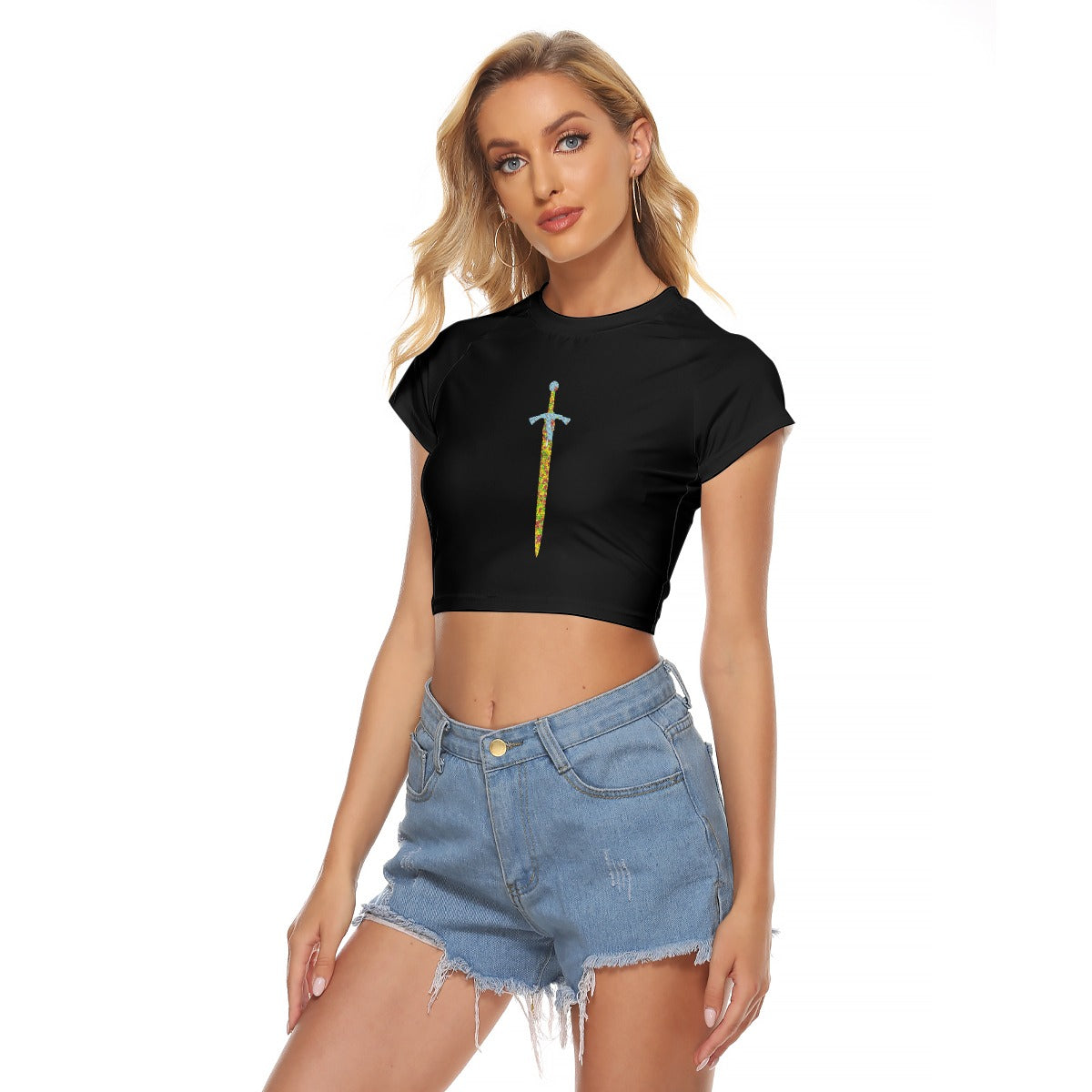 Eveline Kay Sword Crop Top