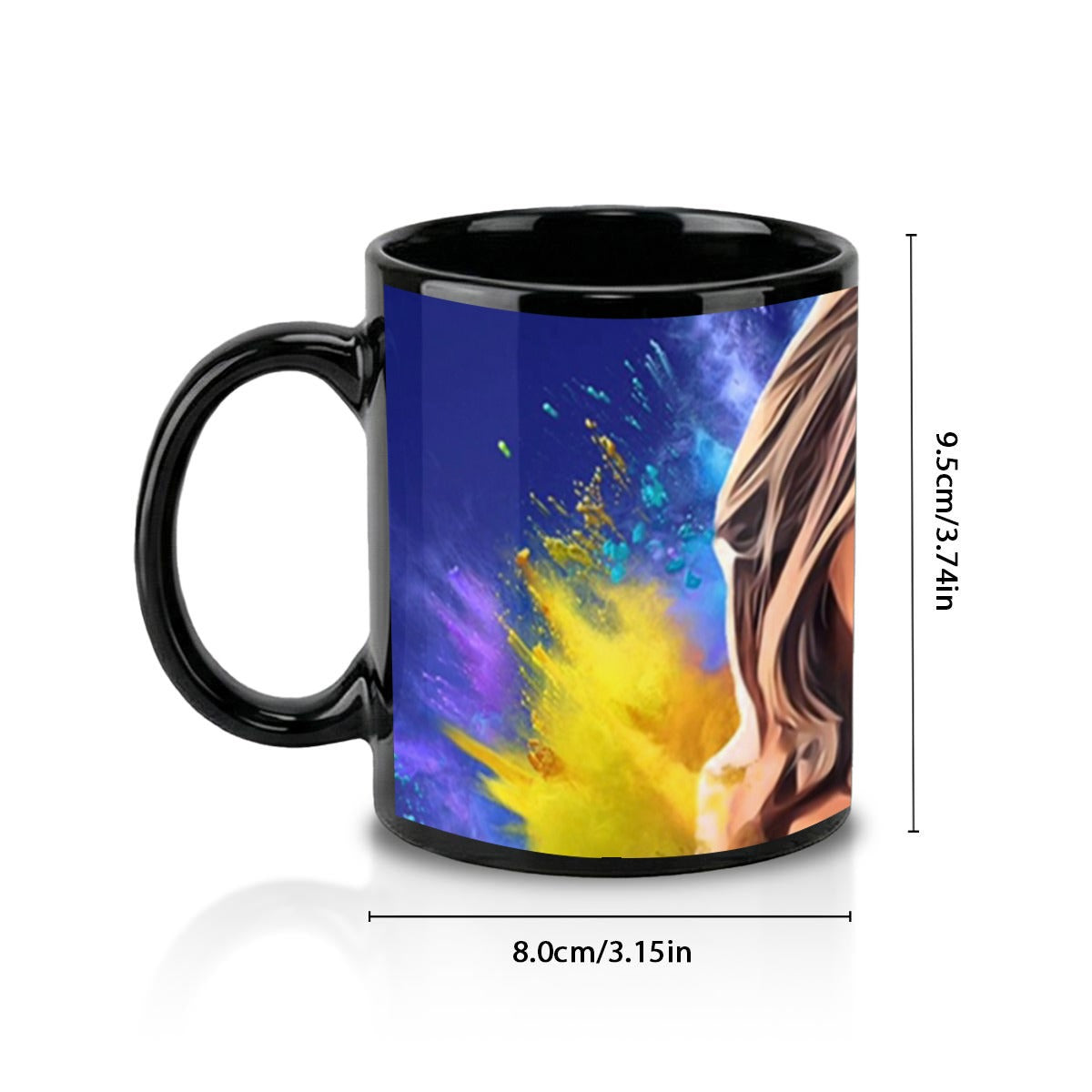 11oz Black Ceramic Mug