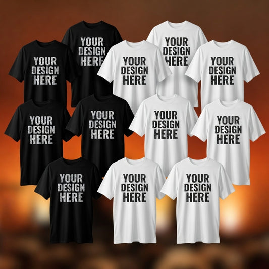 30 Pack T-Shirts – 100% Cotton Gildan 64000 Sizes in Pack: S (3), M (7), L (9), XL (8), 2XL (3) = 30