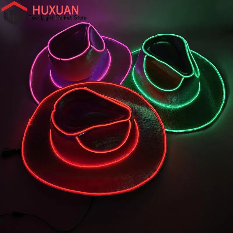 Eveline Kay Led  Glowing Light Bar Cowgirl Hat