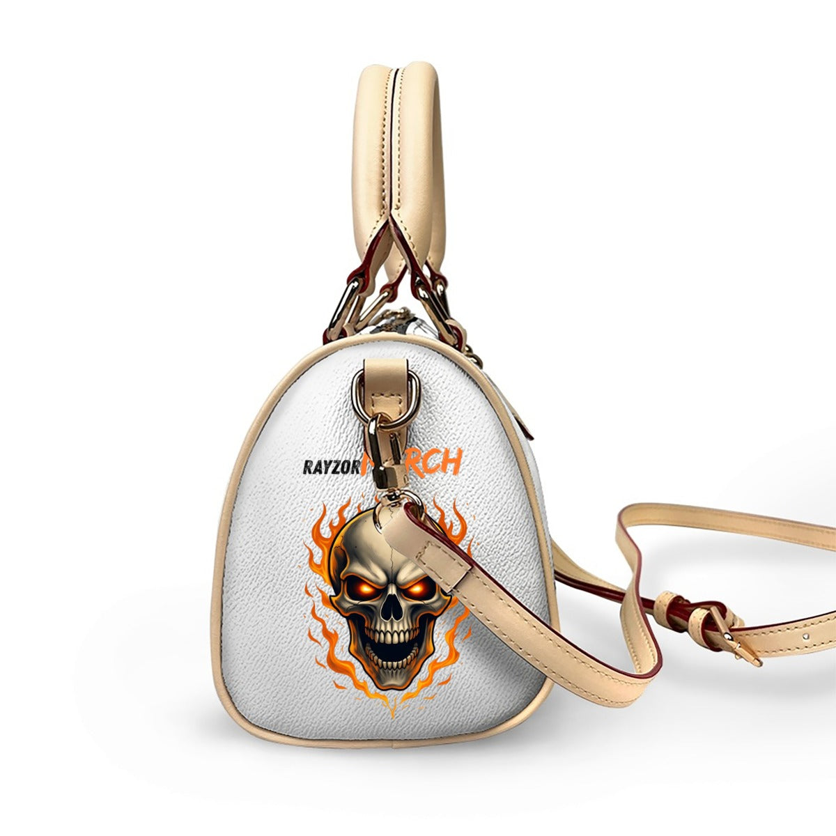 Classic Barrel-Shaped PU Leather Handbag