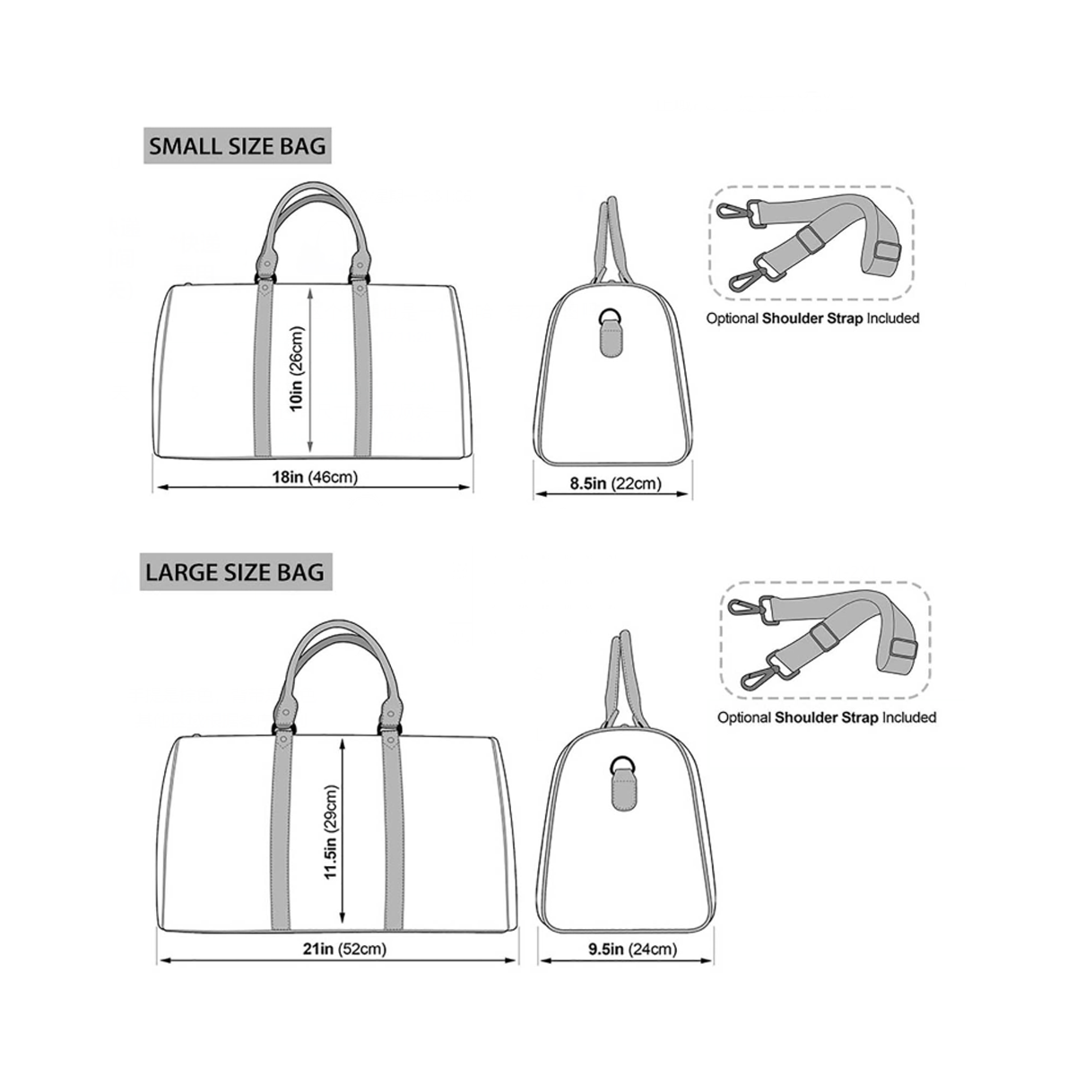 Candy Coated Fantasy Duffle Bag