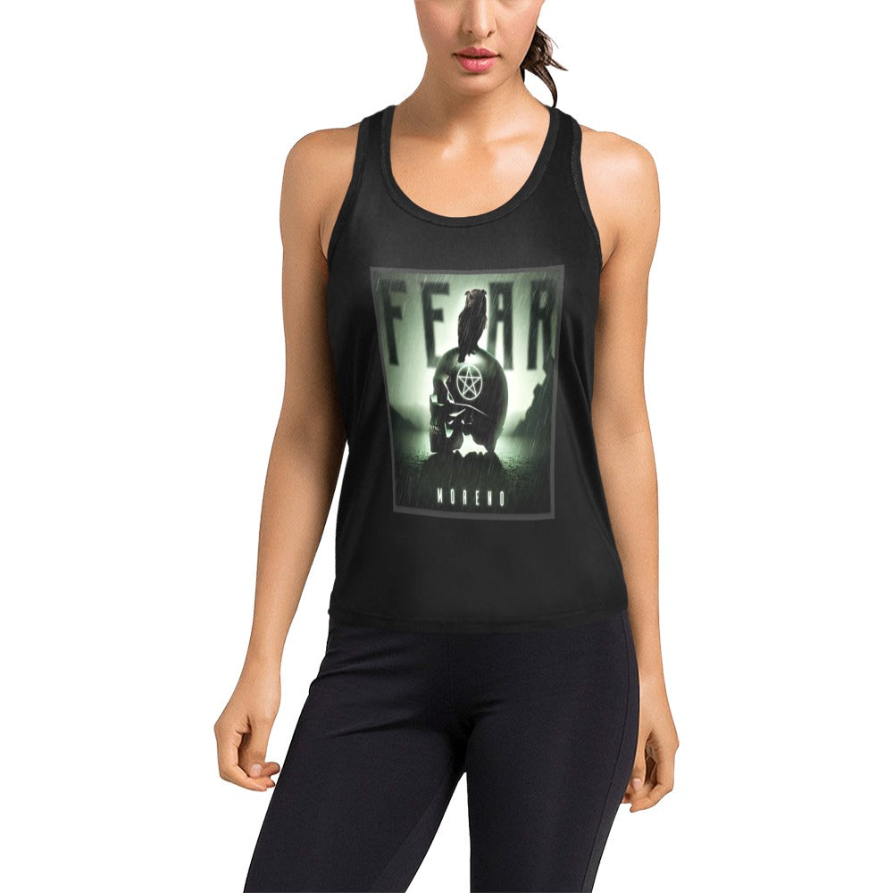 Skin devils Fear-Moreno Women's Racerback Tank Top