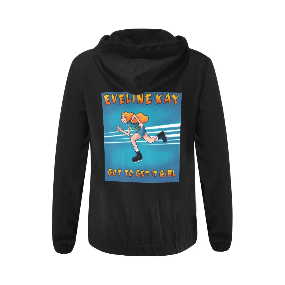 Eveline Kay Got to Get It Girl  Women's  Zip Hoodie