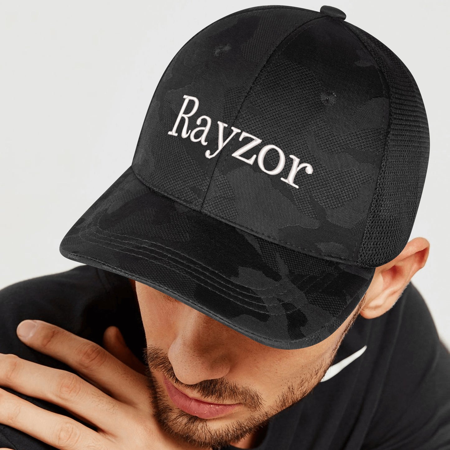 Rayzor Embroidered Mesh Sports Camo Caps