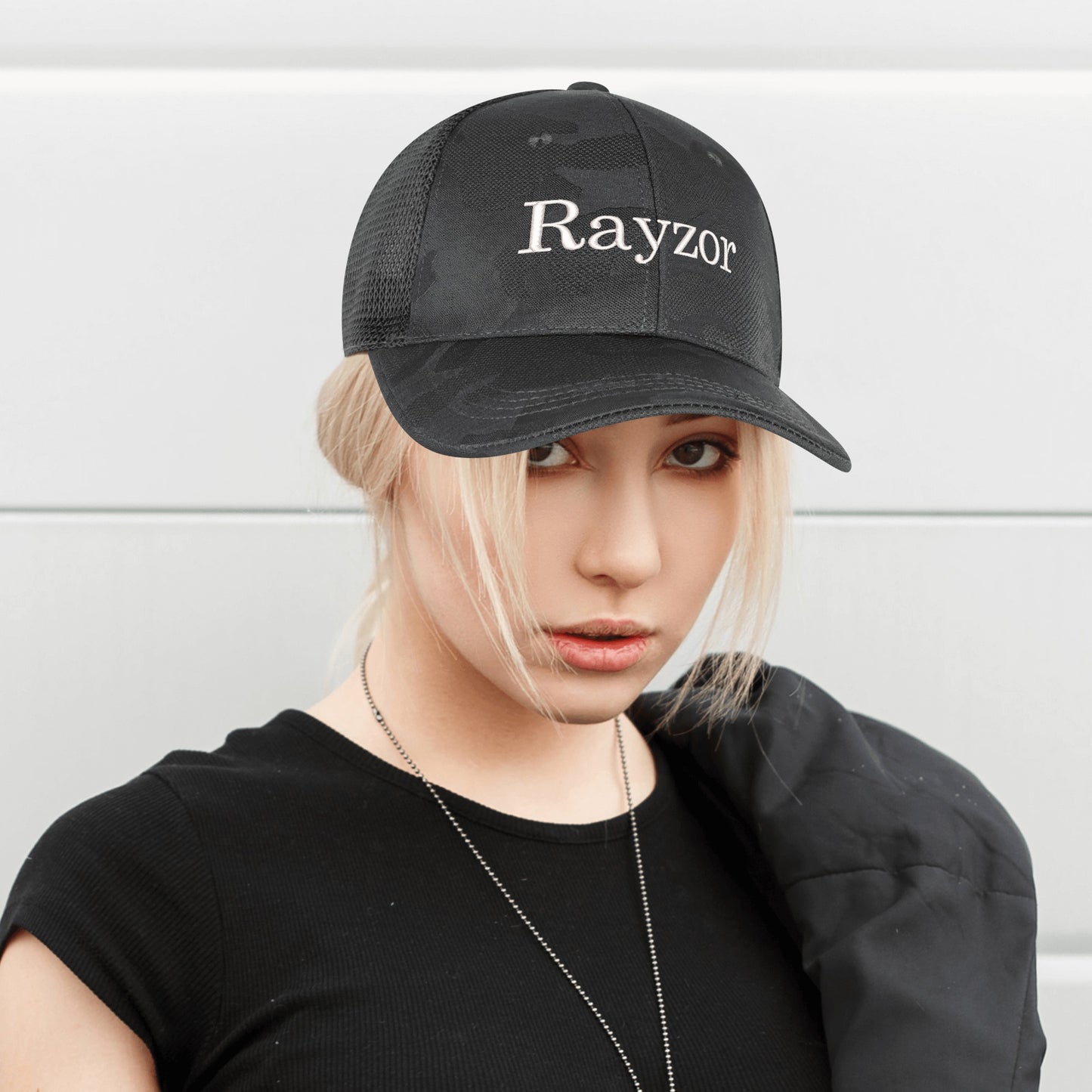 Rayzor Embroidered Mesh Sports Camo Caps