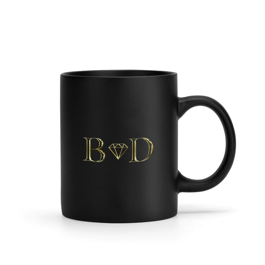 B DIAMOND Black Mug