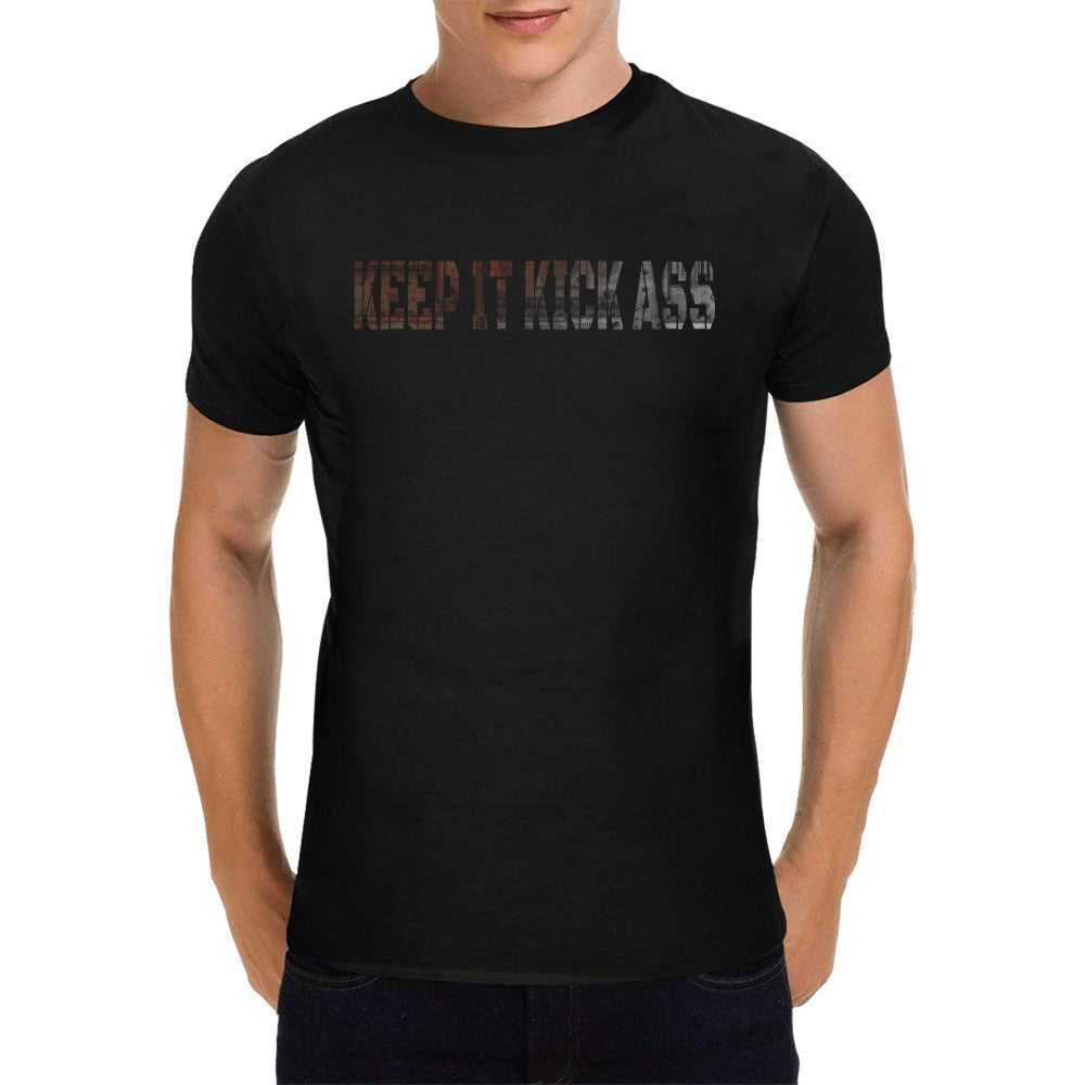 Jonas Hornqvist Keep It Kick Ass Custom Men's T-shirt(USA Size)