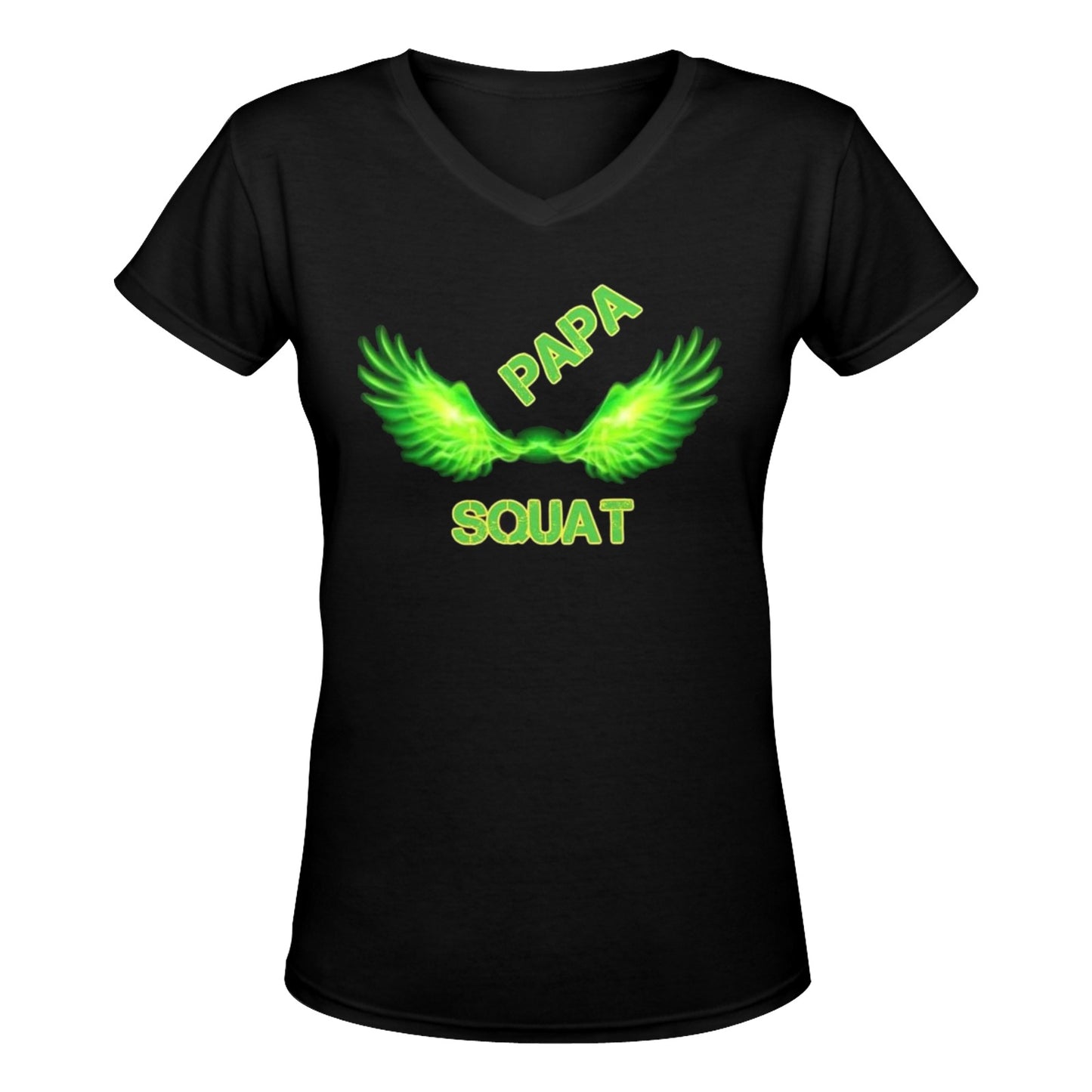 Papa Squat V-neck Women's T- shirt