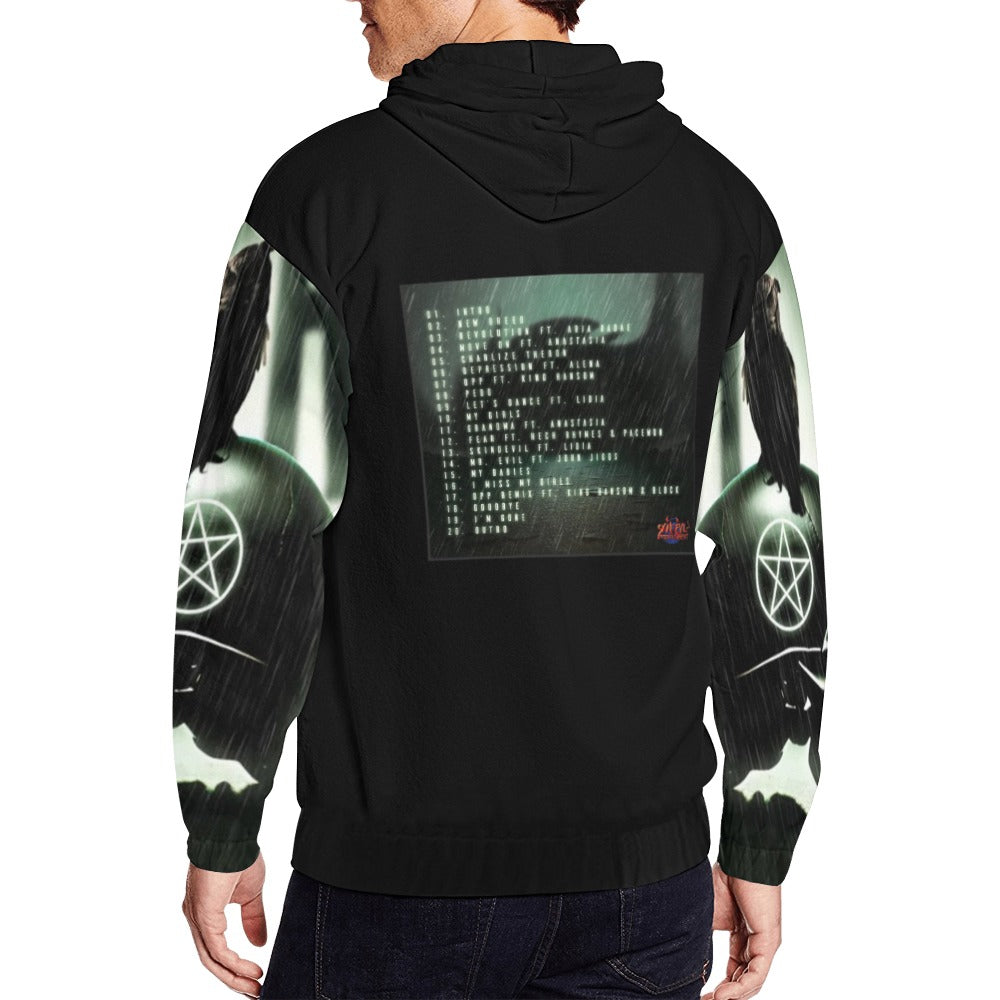 Skin devils Fear-Moreno men's Zip  Hoodie