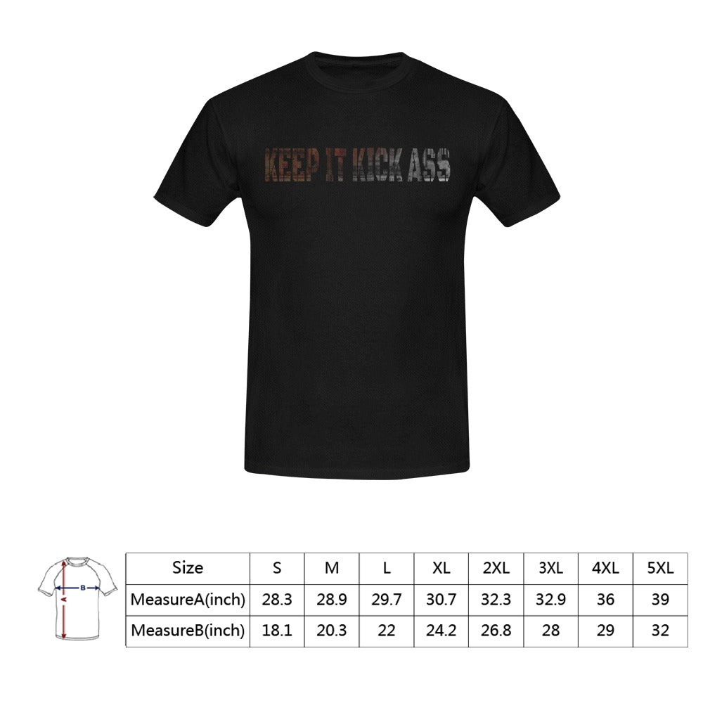 Jonas Hornqvist Keep It Kick Ass Custom Men's T-shirt(USA Size)