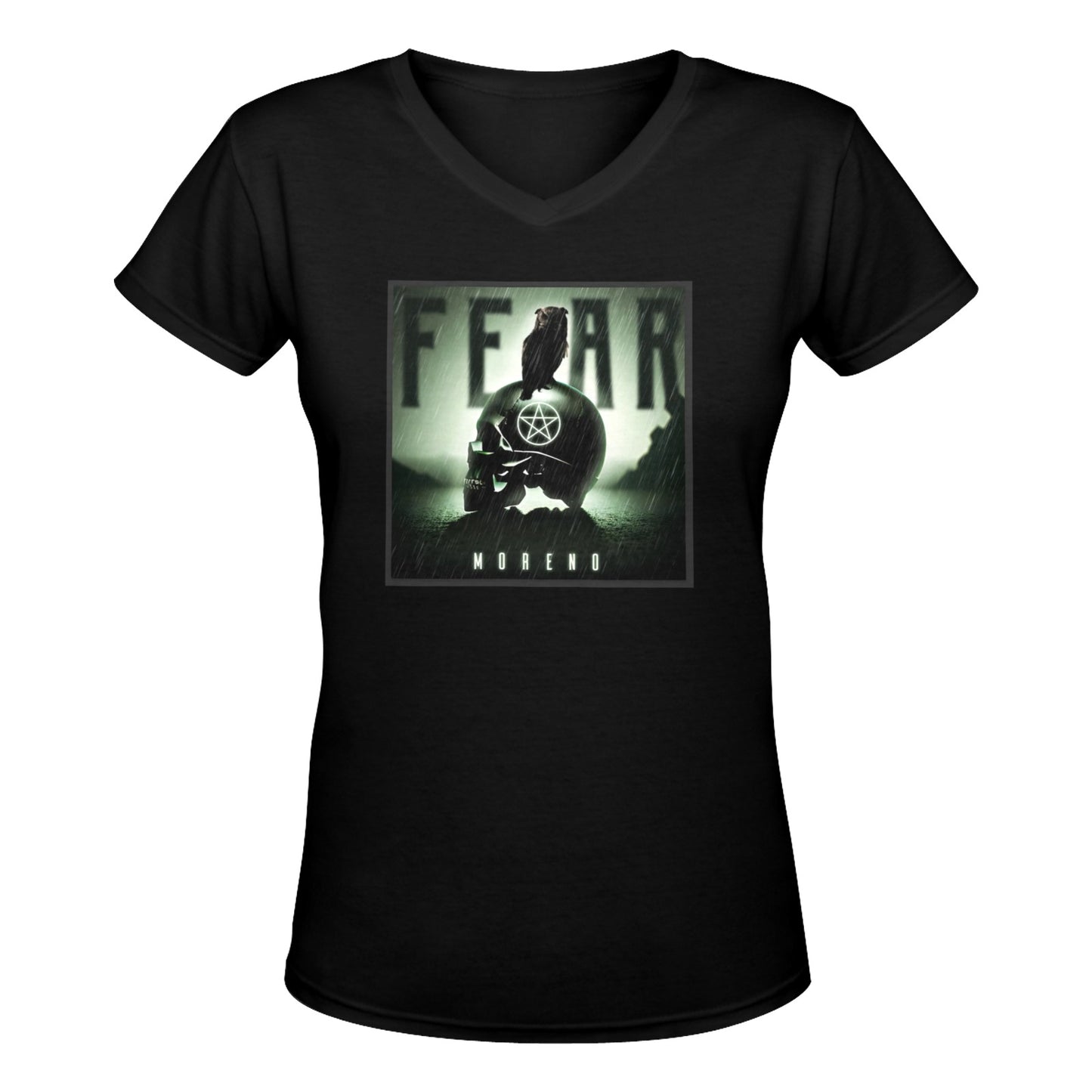 Skin devils Fear-Moreno V-neck Women's T-shirt