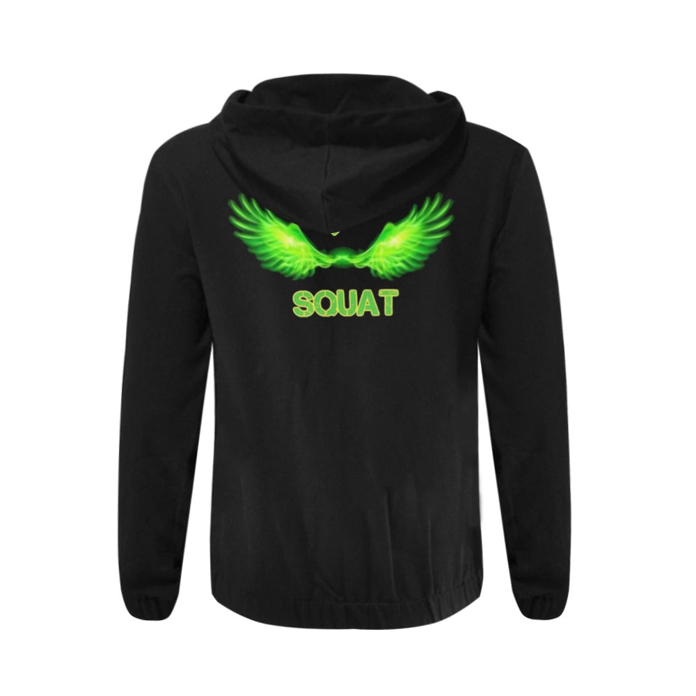 Papa Squat Men's  Zip Hoodie