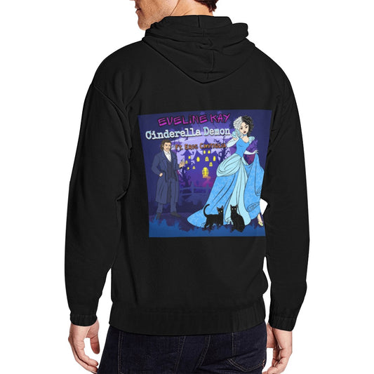 Eveline Kay Cinderella Demon Men's  Zip Hoodie