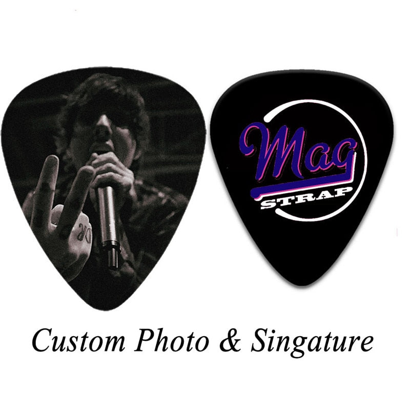 100pcs Personalized Custom Celluloid Guitar Picks Make Your Own Logo and Design Double Side Printing