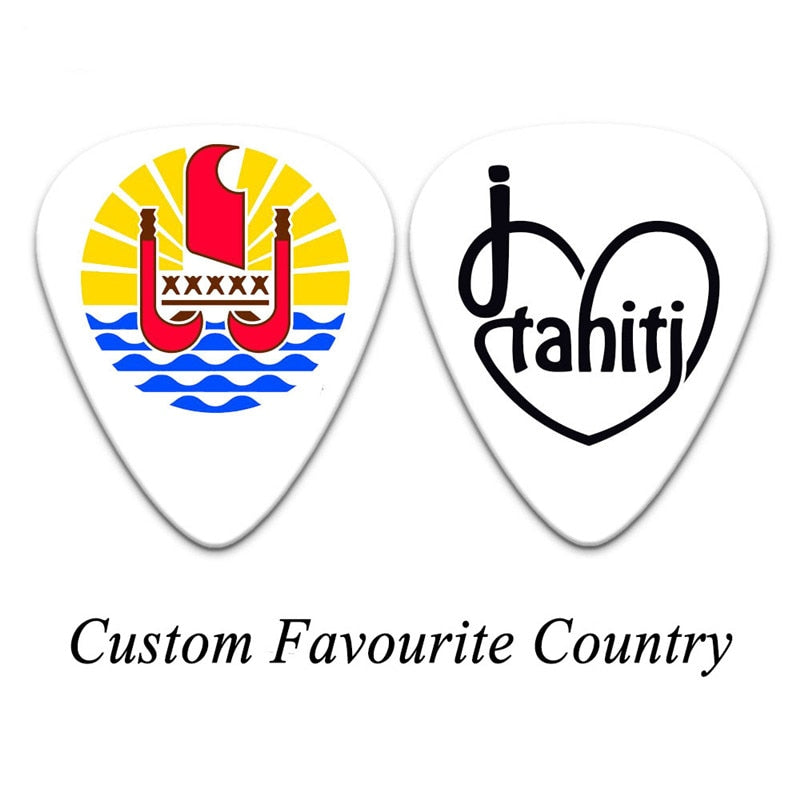 100pcs Personalized Custom Celluloid Guitar Picks Make Your Own Logo and Design Double Side Printing