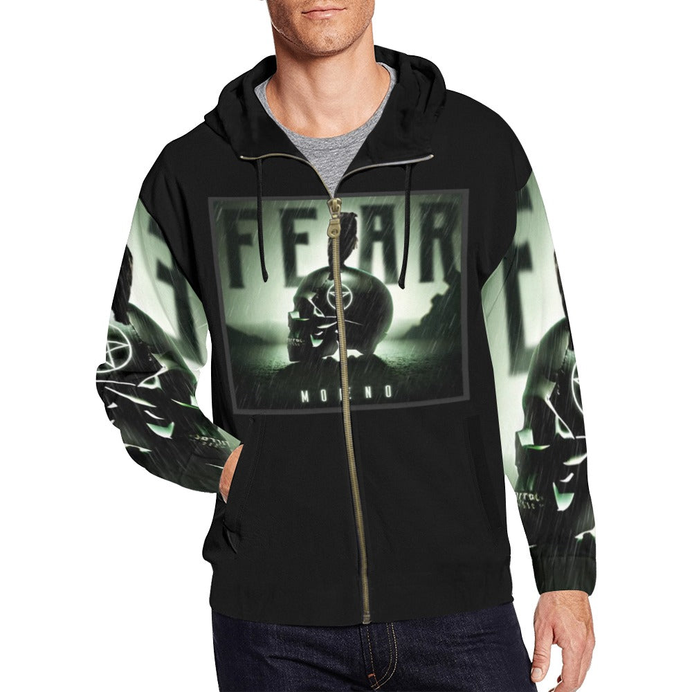 Skin devils Fear-Moreno men's Zip  Hoodie