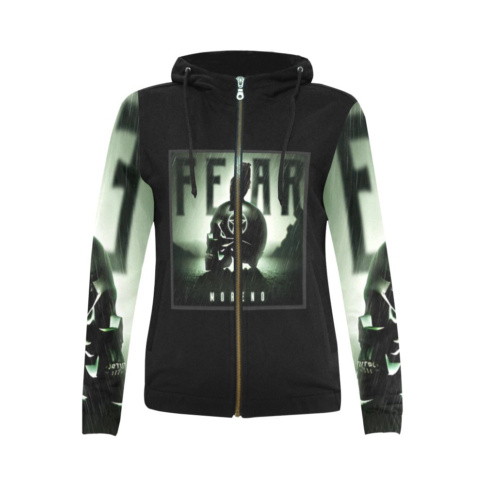 Skin devils Fear-Moreno Women's Zip  Hoodie