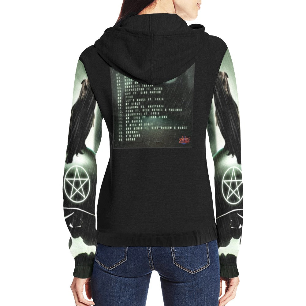 Skin devils Fear-Moreno Women's Zip  Hoodie